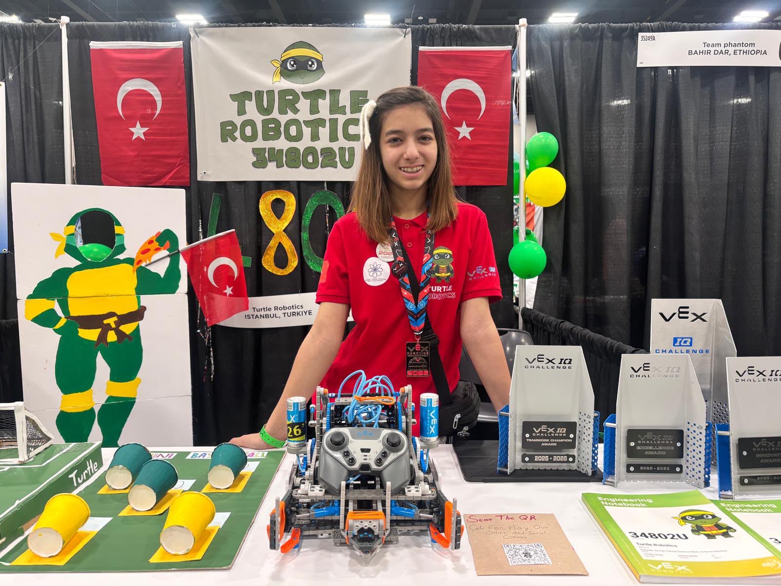 Rüya Tezcan — Turtle Robotics takım üyesi