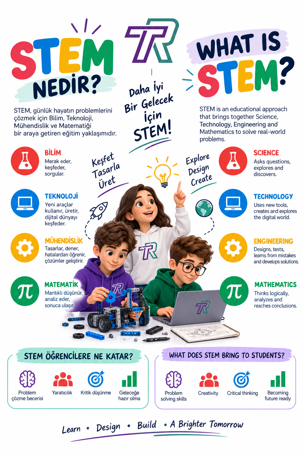 STEM nedir ve VEX Robotics IQ ile bilim, teknoloji, mühendislik ve matematik eğitimi